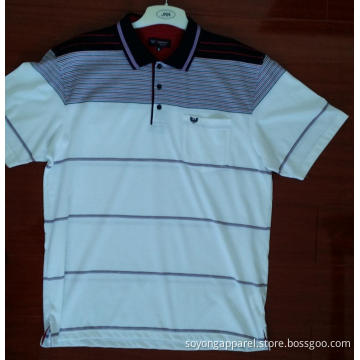 Customer Yarn Dyed Short Sleeve Polo Shirts